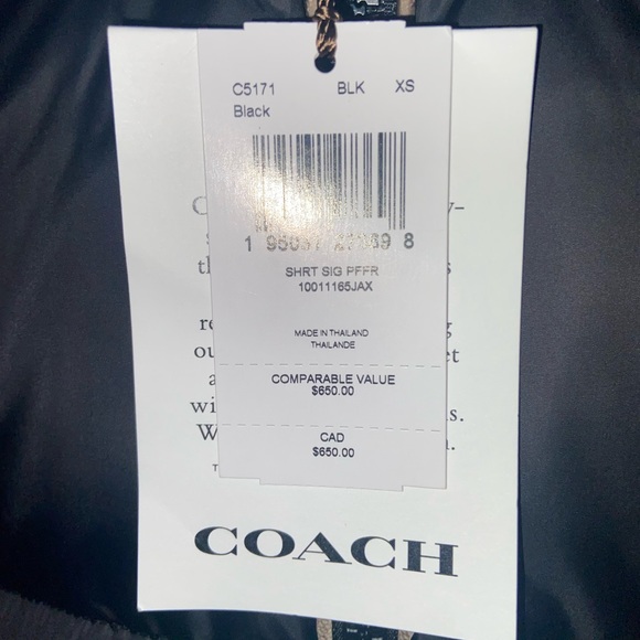 Coach Signature Puffer Jacket - Picture 3 of 16